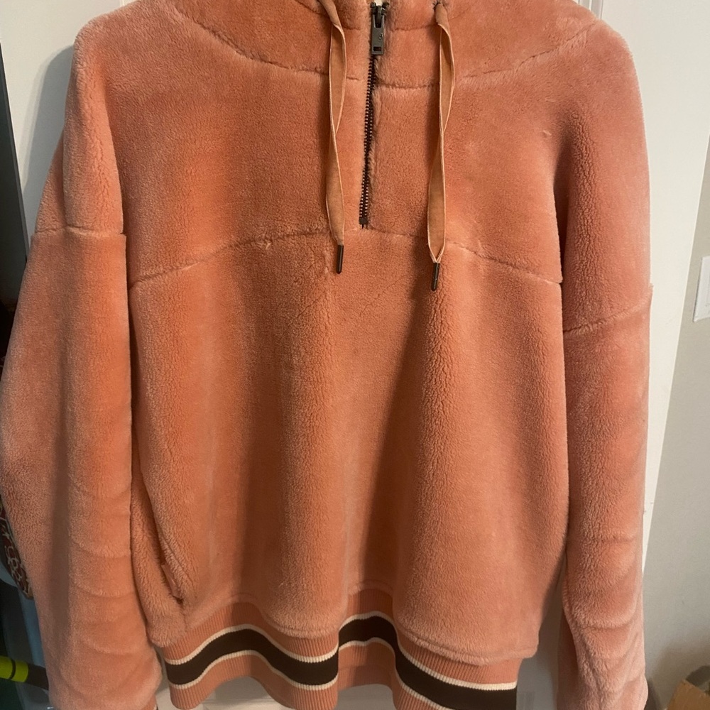 UGG Pink Keilani Sherpa half zip